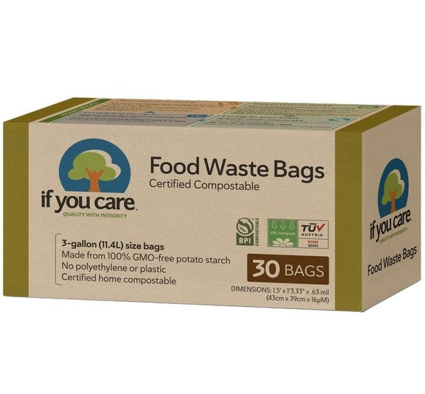  Saci menajeri compostabili 11.4L, 30 buc., If You Care