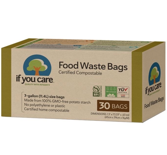 Saci menajeri compostabili 11.4L, 30 buc., If You Care 1