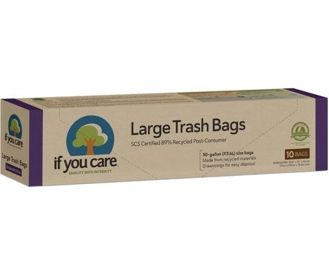  Saci menajeri mari din plastic reciclat 113.6L, 10 buc., If You Care
