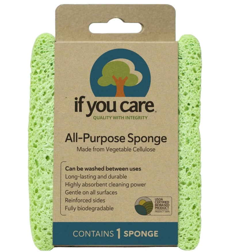 Burete de uz universal, din celuloza vegetala, biodegradabil, If You Care 1