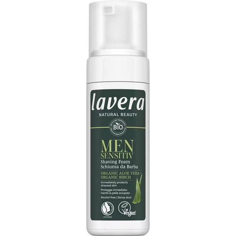 Spuma de ras sensitiv cu aloe vera bio si mesteacan bio , 150ml, Lavera 1