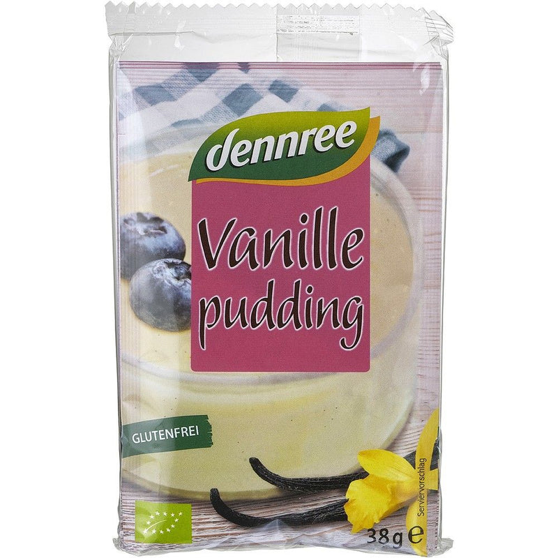 Budinca de vanilie, fara gluten 3x38g bio, 114g, Dennree 1