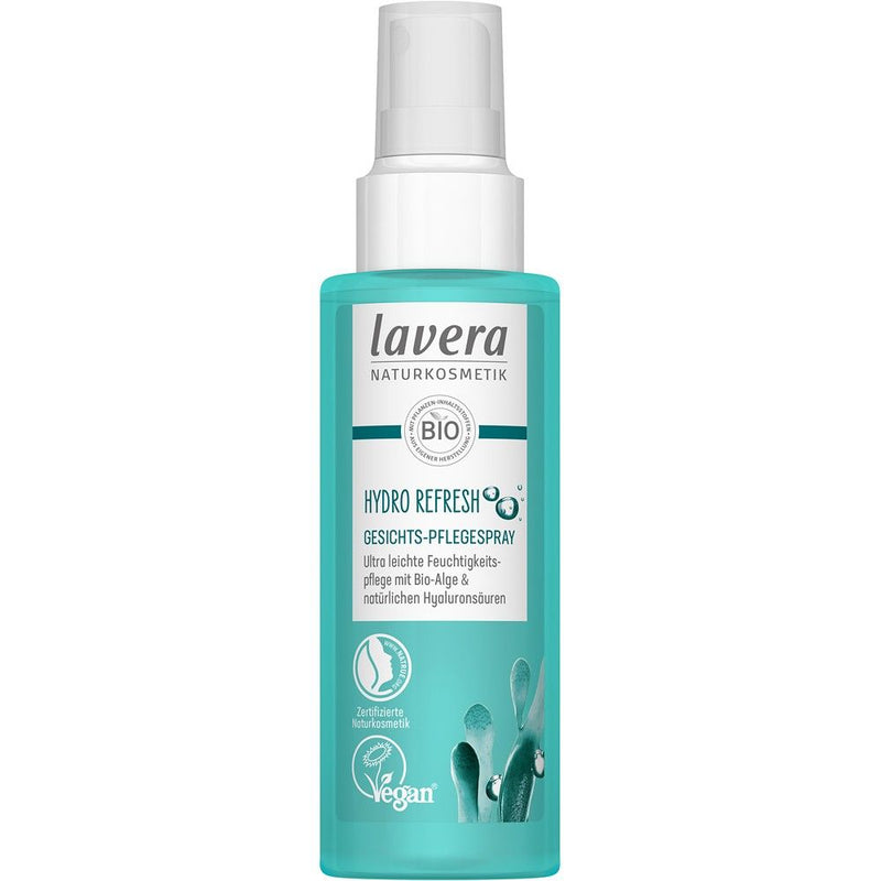 Spray de îngrijire faciala cu alge bio si acizi hialuronici Hydro Refresh, 100ml, LAVERA 1