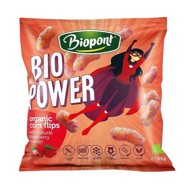  Pufuleti Capsuni Bio Power - Eco 55g Biopont