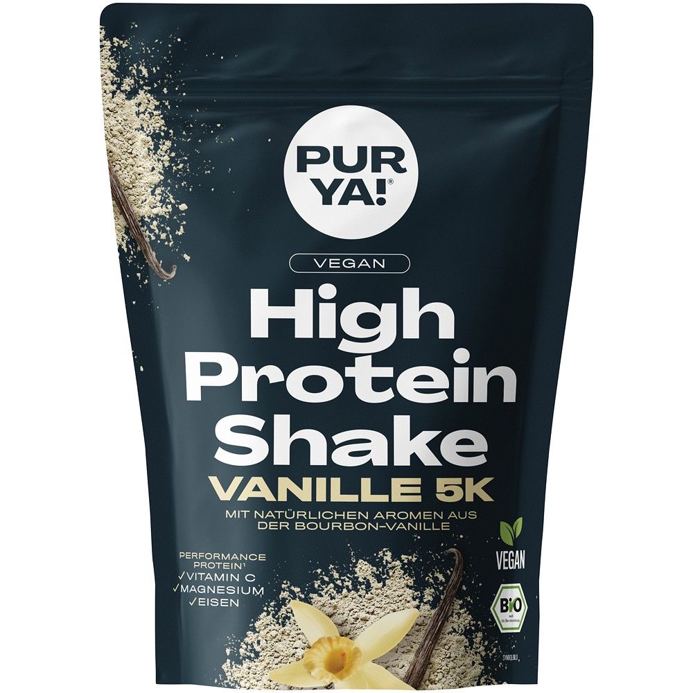 Shake proteic cu vanilie, vegan, bio, 300g, Purya
