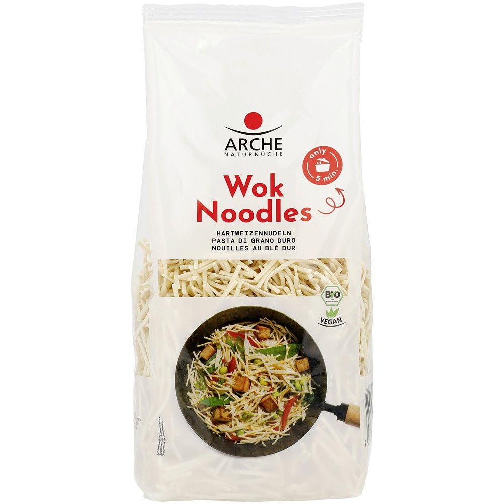 Taitei pentru wok, bio, 250g, Arche