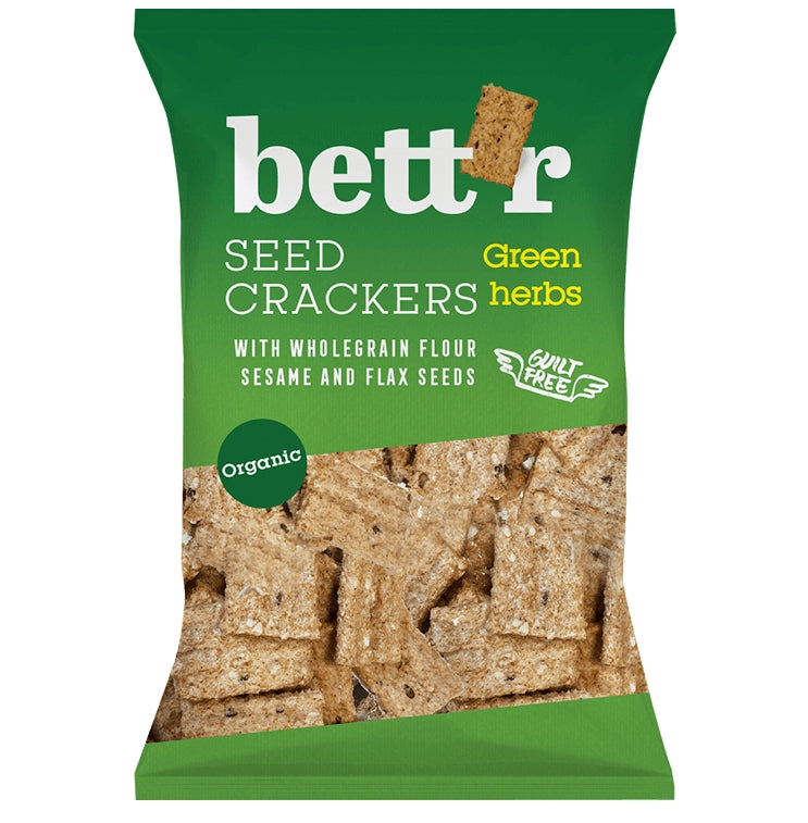 Crackers integrali cu ierburi eco 150g Bettr 1