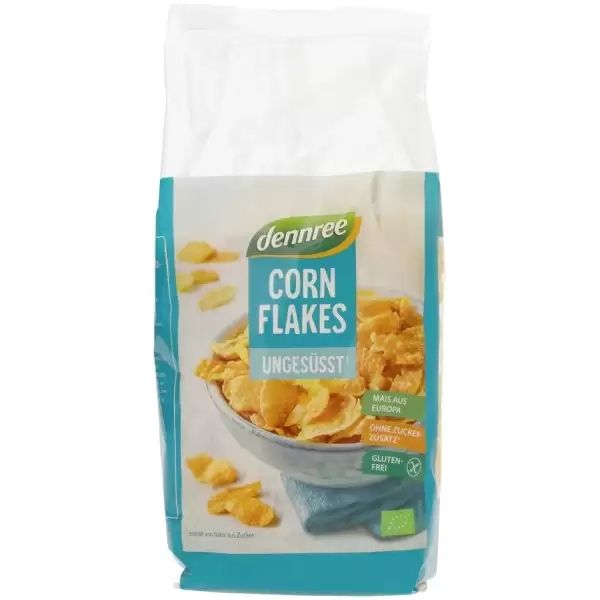Fulgi de porumb neindulciti, fara gluten bio , 250g,Dennree