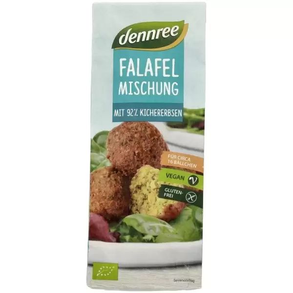 Mix pentru falafel, fara gluten bio , 160g, Dennree