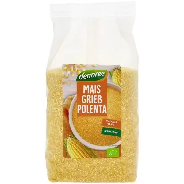 Gris de porumb pentru mamaliga, nativ fara gluten bio , 500g, Dennree