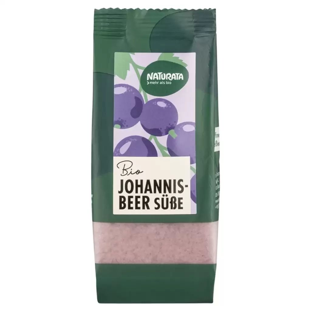 Indulcitor pudra din orez si coacaze negre bio , 60g,Naturata