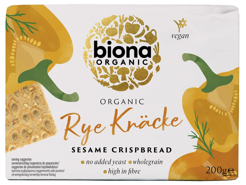 Crispbread felii crocante din secara integrala cu susan bio 200g Biona 1