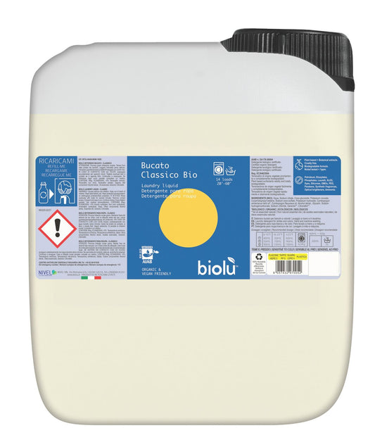 Detergent ecologic lichid pentru rufe albe si colorate lamaie 5L, Biolu