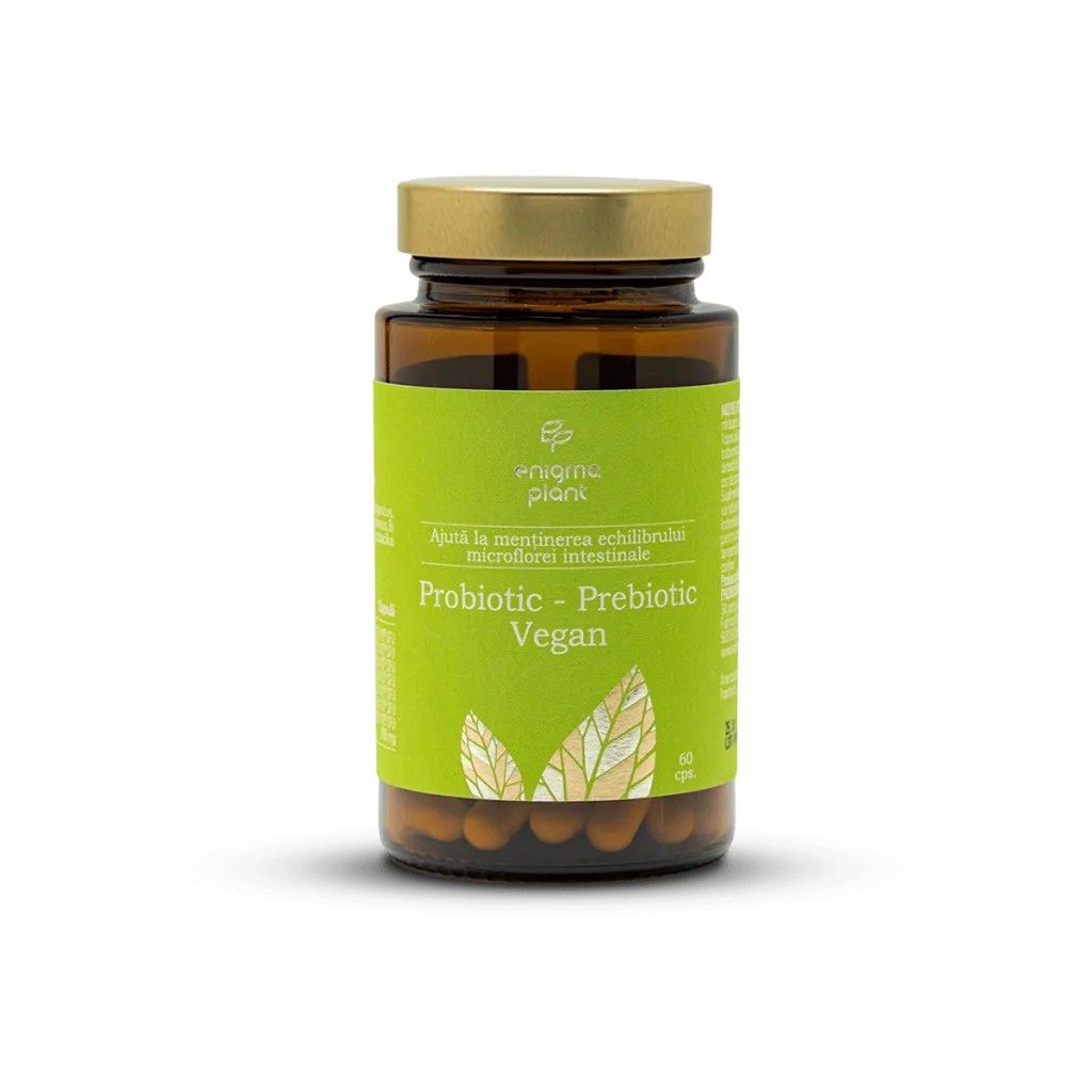 Q-Probios, probiotic vegan, susține echilibrul intestinal, 60 capsule, Enigma Plant