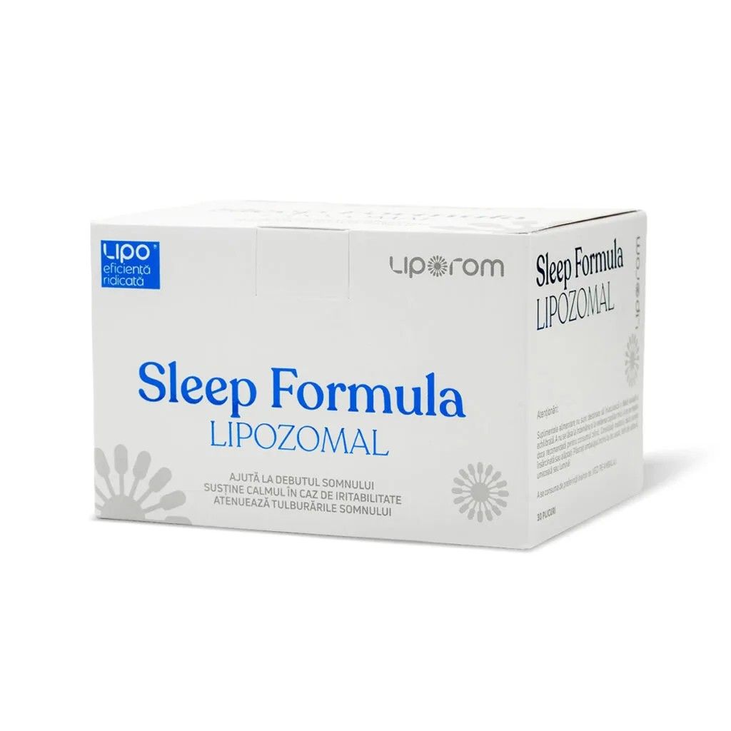 Sleep Formula Lipozomal , 30 plicuri  somn, relaxare și sistem nervos, Liporom