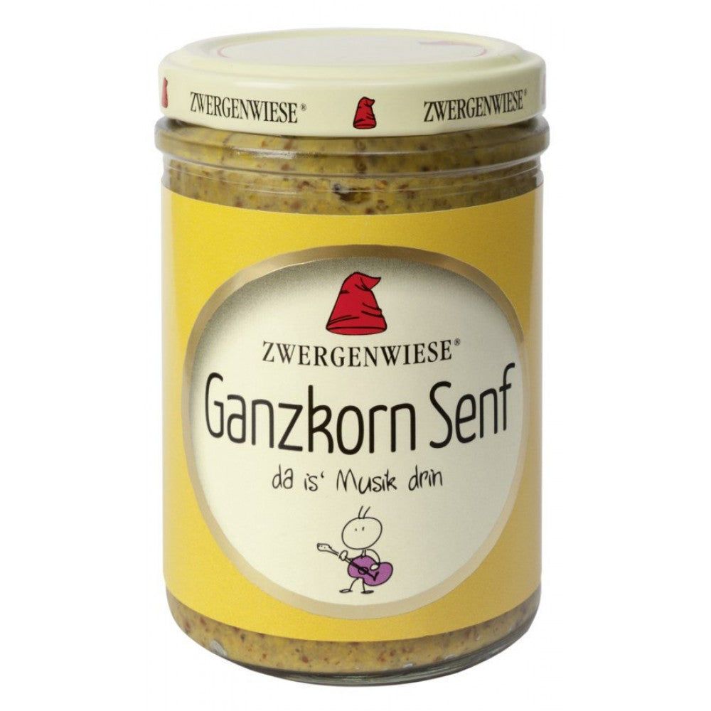 Mustar bio cu boabe intregi fara gluten 160ml Zwergenwiese