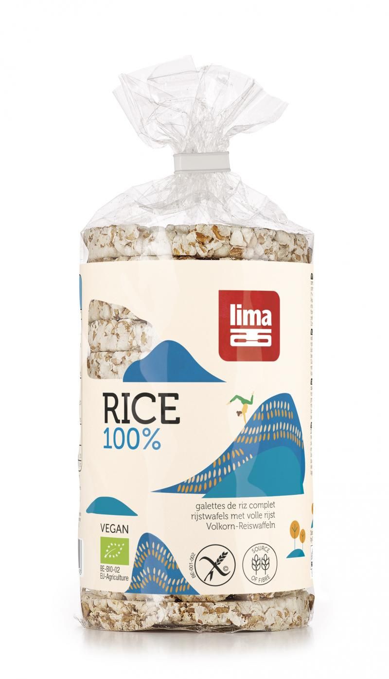 Rondele de orez expandat cu sare , eco 100g  Lima