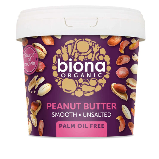 Crema de arahide smooth fara sare eco 1kg BIONA