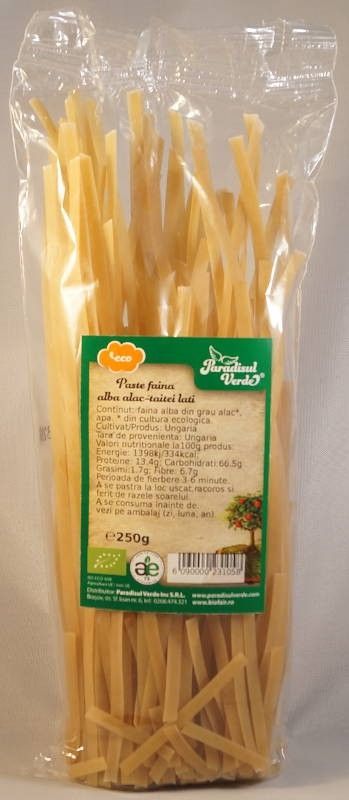  Paste Faina Alba Alac Taitei Lati, Bio, 250g, Paradisul Verde