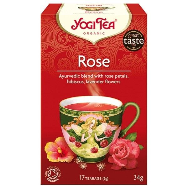 Ceai Trandafir Petale - Eco, 17plicuri, Yogi Tea