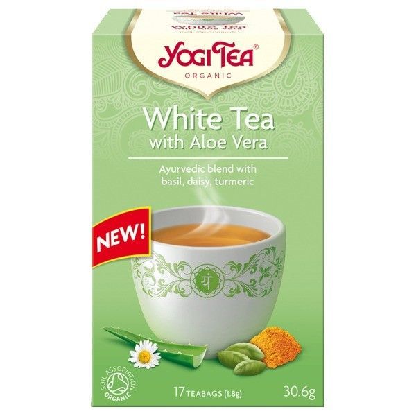 Ceai Alb-Aloe Vera - Eco, 17plicuri, 30.6 g,  Yogi Tea