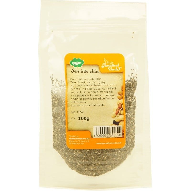 Seminte de Chia ,100g ,Paradisul Verde
