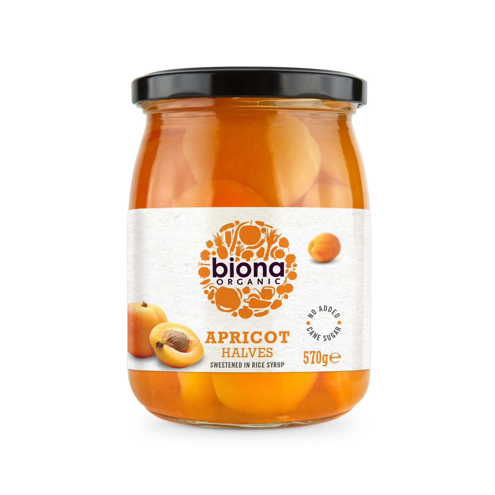 Caise in sirop de orez, eco, 570g, biona