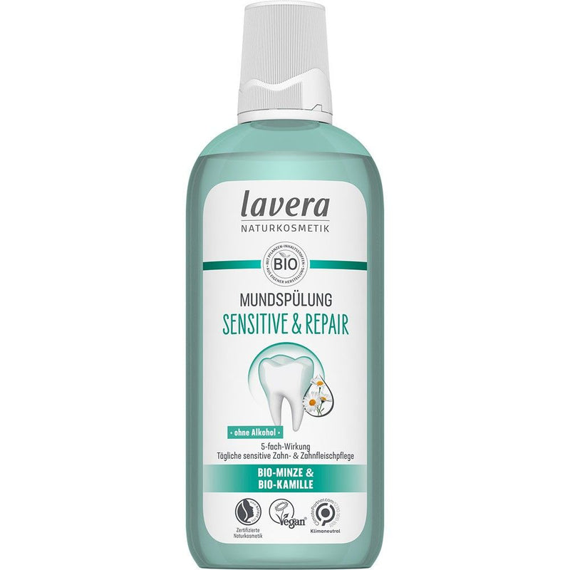 Apa de gura sensitive cu menta bio si musetel bio  400ml Lavera 1