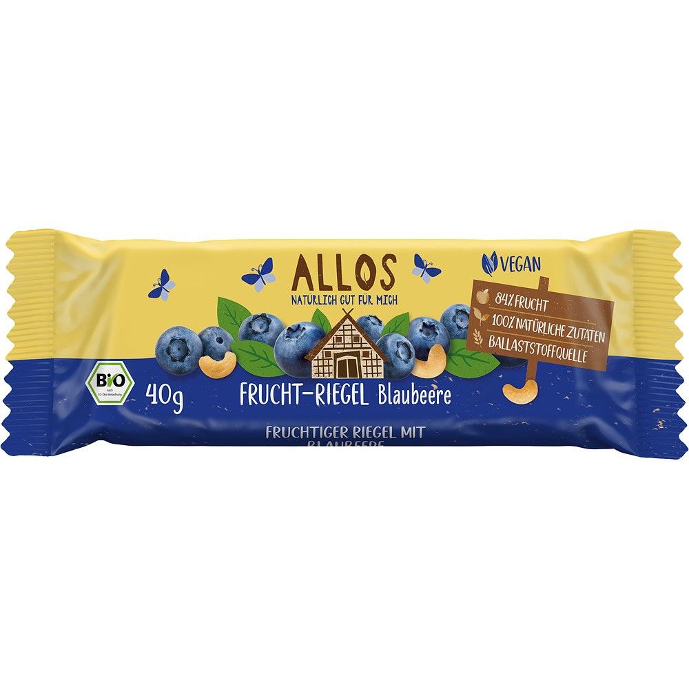 Baton de fructe cu afine 40g Allos