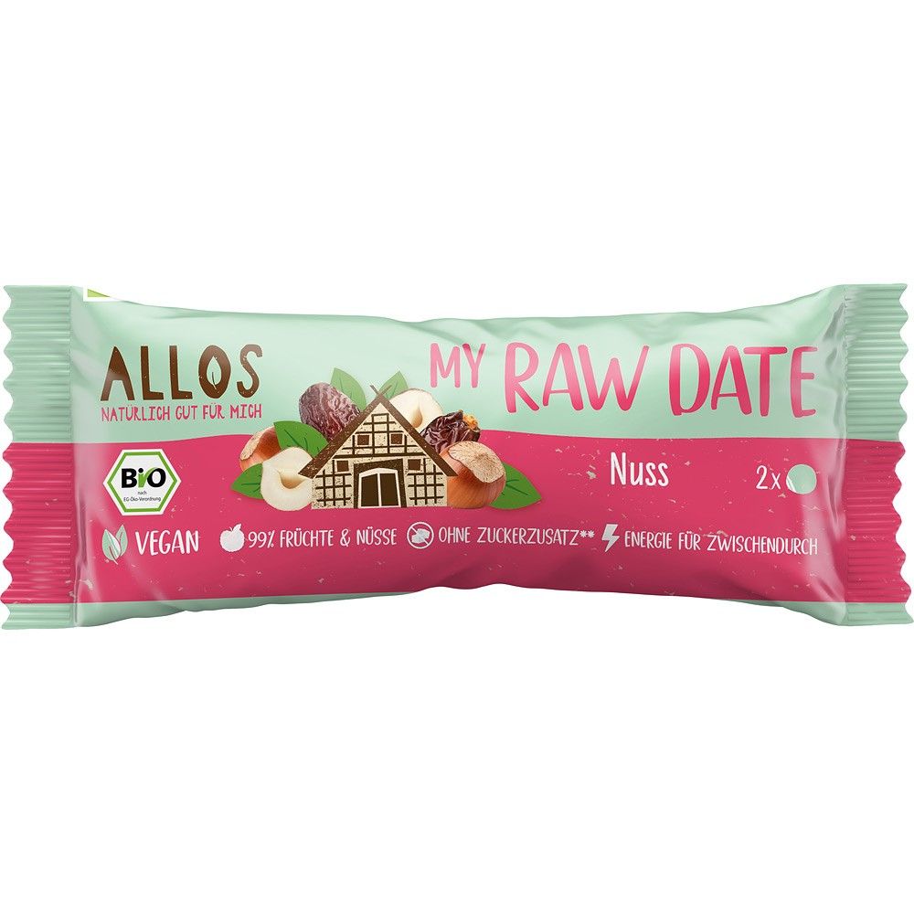 Baton din curmale si nuci 32g Allos