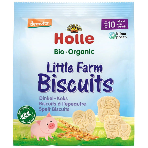  Biscuiti din spelta mica ferma pentru copii +10 luni bio 100g Holle