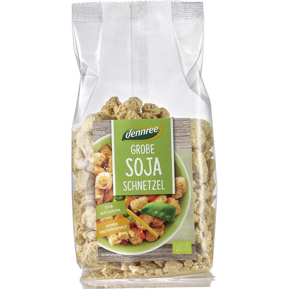 Bucati mari de soia bio 150g Dennree