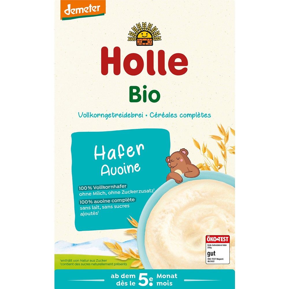 Terci bio din ovaz integral pentru copii 5 luni 250g Holle
