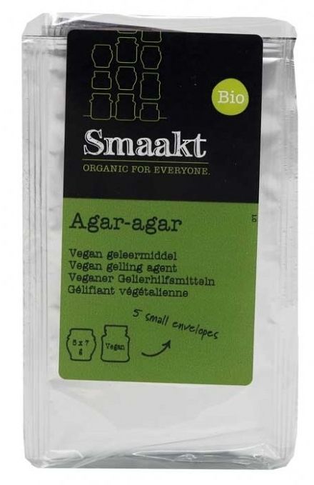 Agar agar pudra bio 5x7g Smaakt - Verlin