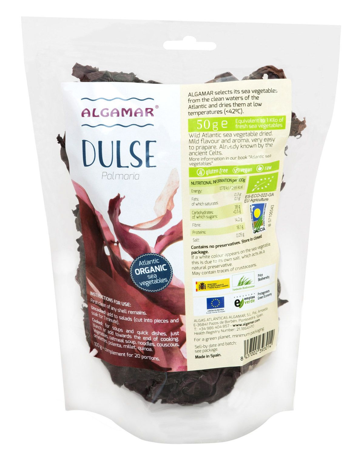 Alge Dulse eco 50g Algamar - Verlin