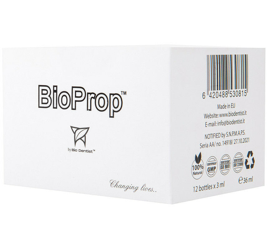 Bio Prop by Bio Dentist - supliment natural pentru preventie parodontoza si igiena orala 12 doze x 3ml
