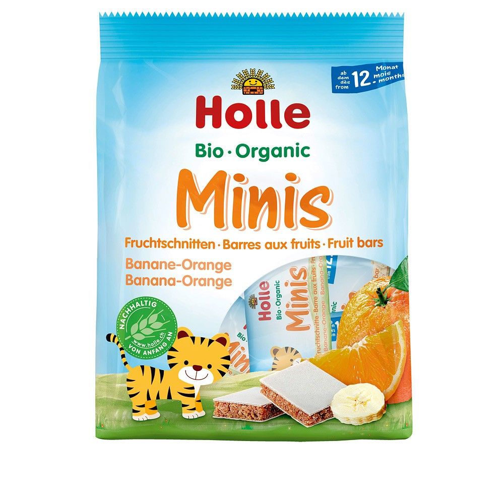 Batoane fructe banana si portocale 12 luni 100g - Verlin