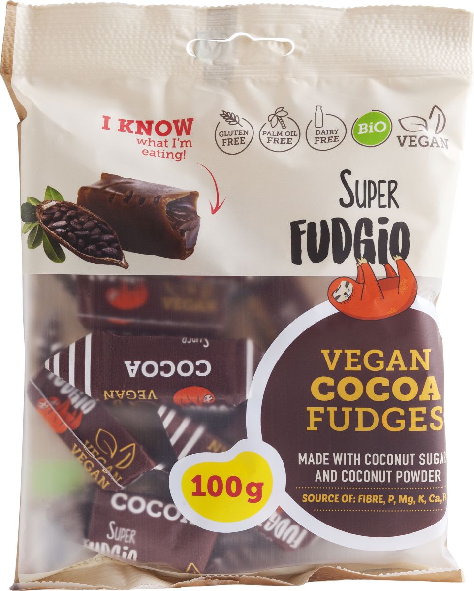 CARAMELE AROMA CACAO BIO 100G FUDGIO - Verlin