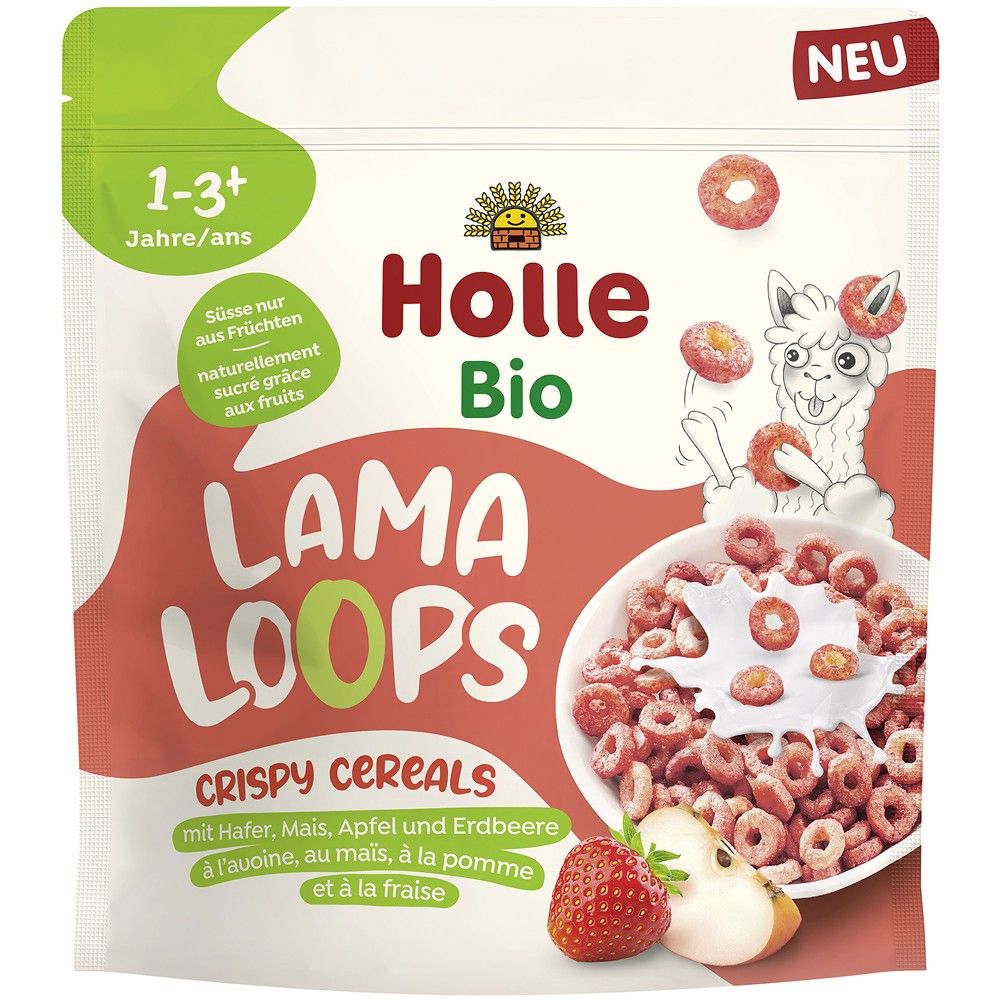 Cereale crocante fructe Lama Loops copii bio 125g - Verlin
