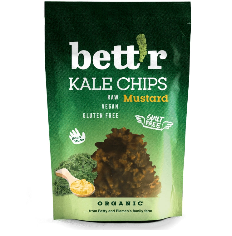 Chips din kale mustar raw eco 30g Bettr - Verlin