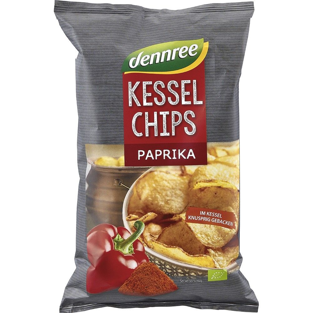 Chipsuri cartofi boia bio 125 Dennree - Verlin