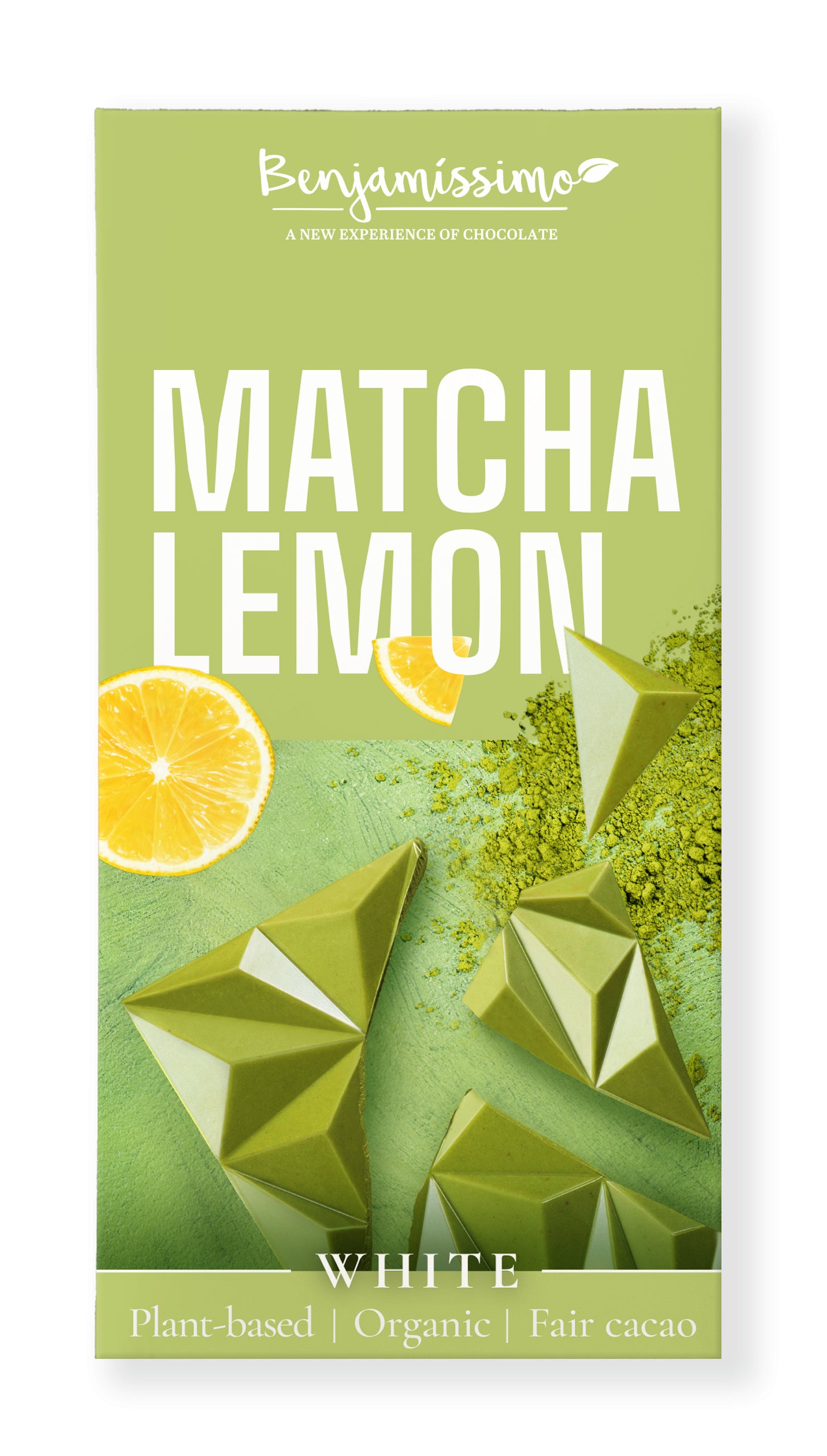 Ciocolata alba matcha si lamaie bio 60g Benjamissimo - Verlin