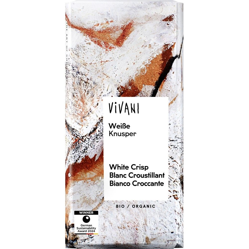 Ciocolata alba crocanta bio 80g Vivani - Verlin