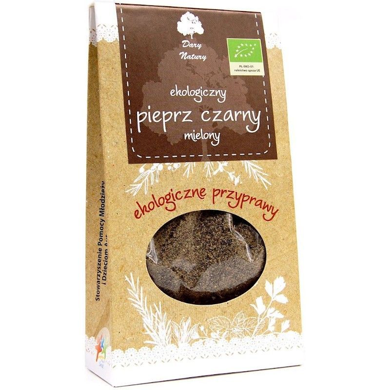 Condiment Piper Negru Macinat Bio 50g Dary Natury - Verlin