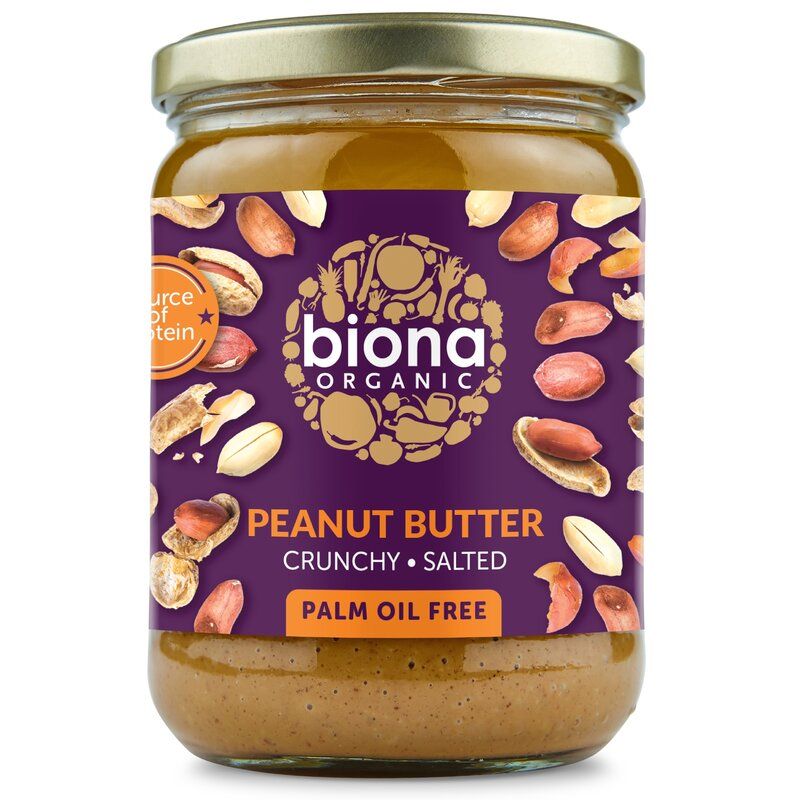 Crema arahide crunchy sare eco 500g Biona - Verlin