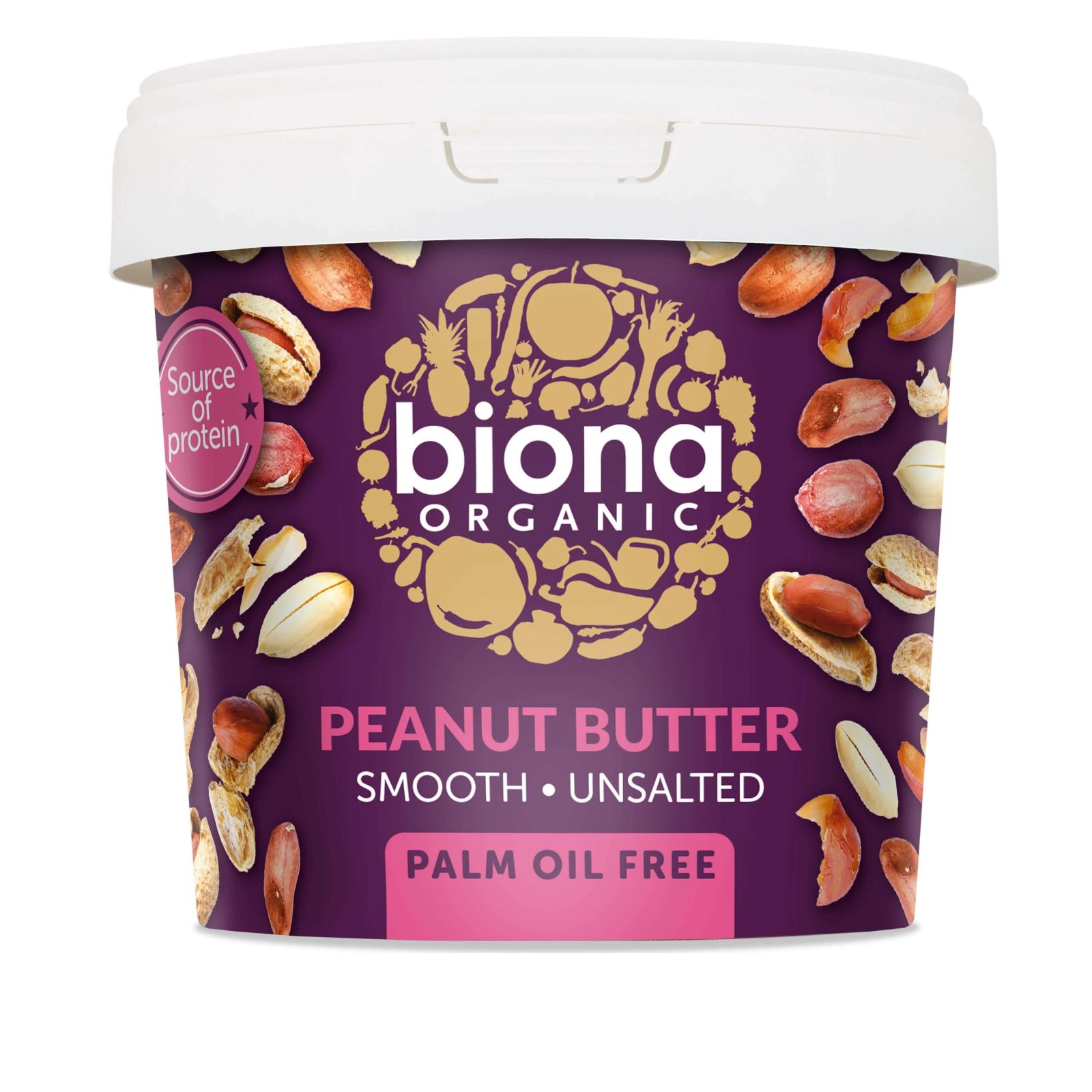 Crema arahide smooth fara sare eco 1kg BIONA - Verlin