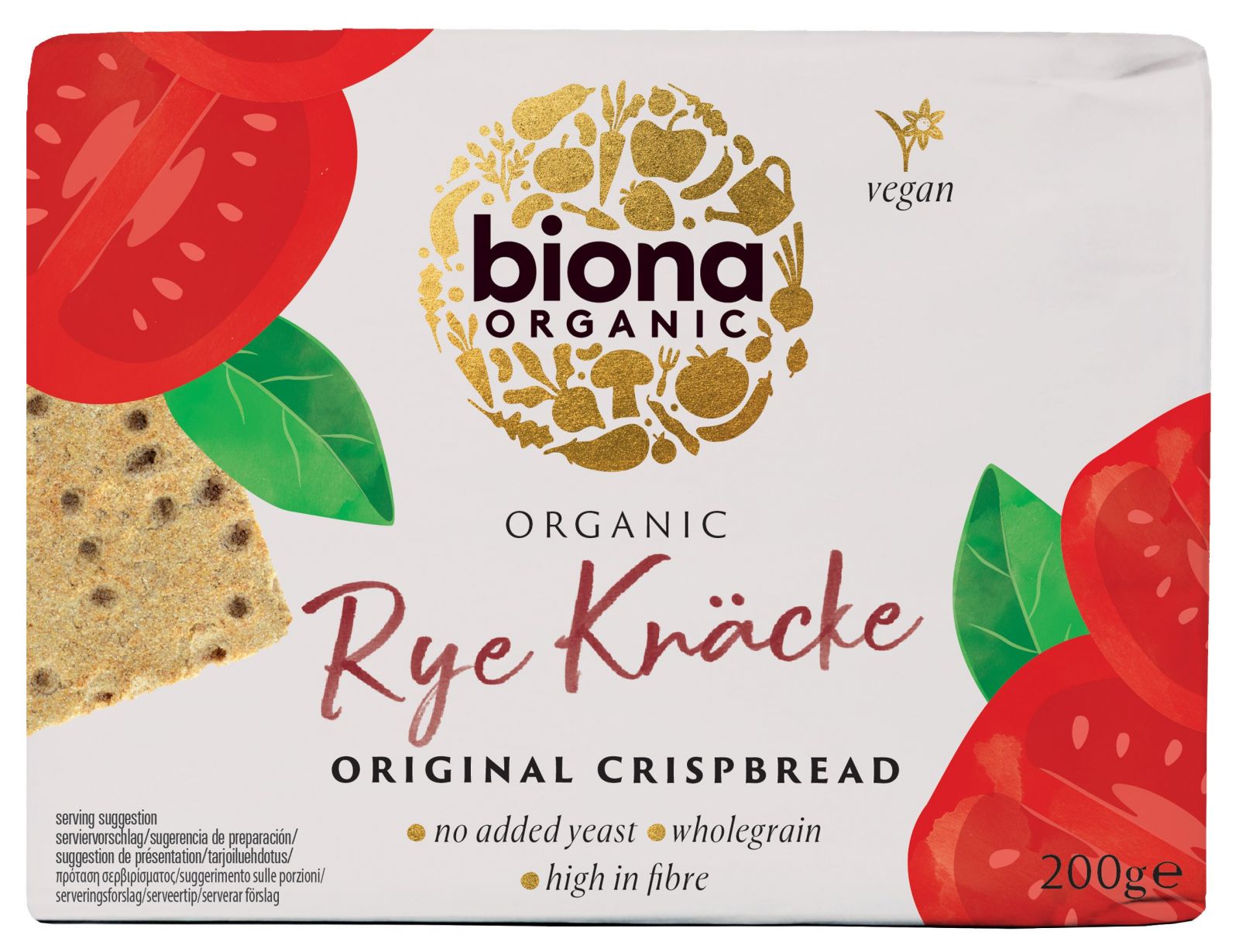 Crispbread felii crocante din secara integrala Original bio - Verlin