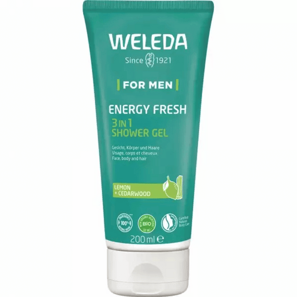  Gel de dus Energy 3 in 1 pentru barbati, 200ml, Weleda