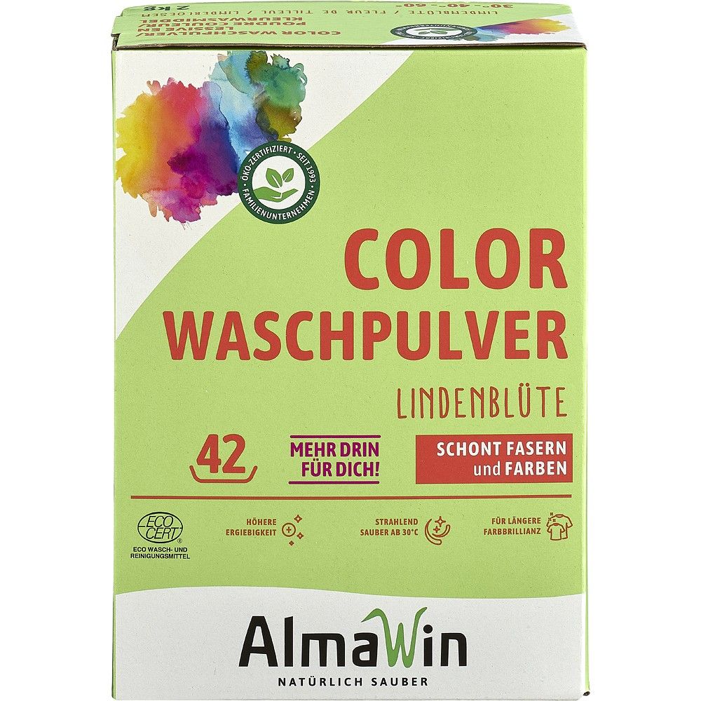 Detergent pudra rufe colorate parfum flori tei 2kg - Verlin