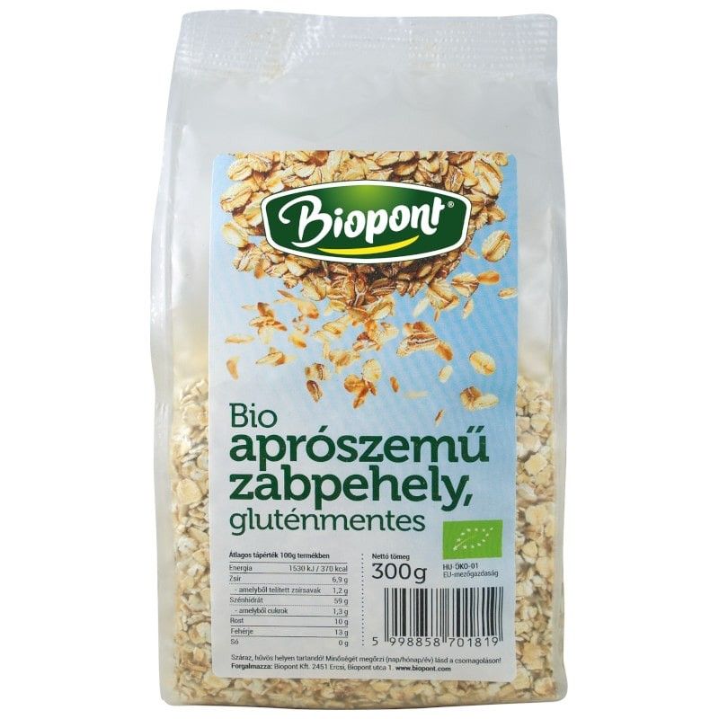 Fulgi Ovaz Fini fara Gluten Eco 300g Biopont - Verlin